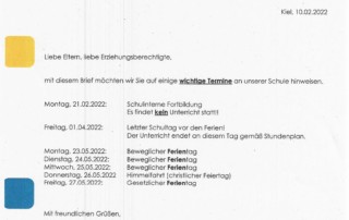 Elternbrief vom 10.02.2022