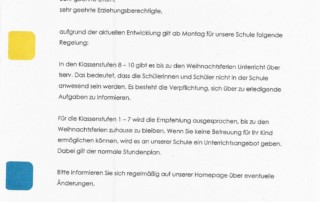+++ AKTUELLE CORONA-INFORMATION (Stand: 11.12.2020) +++