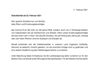 +++ Aktuelles zum Coronavirus (Stand 11.02.2021 +++